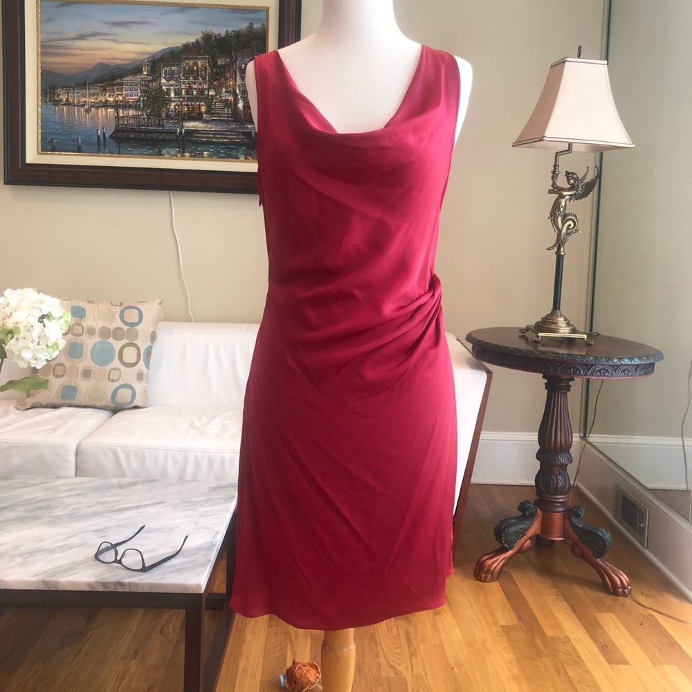 Red Silk Theory Dress